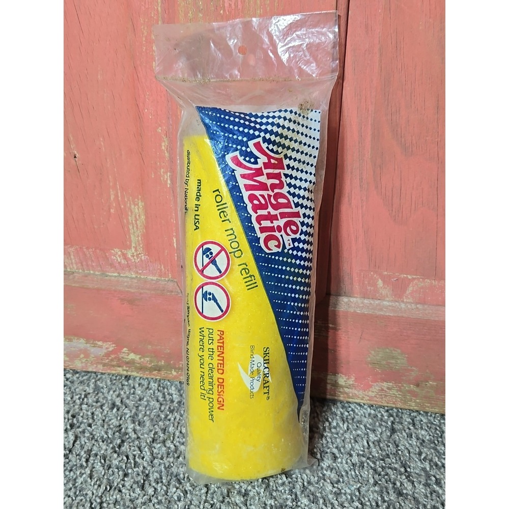 NEW Angle‎ Matic Skilcraft Roller Mop Head Refill Quality Yellow Made In USA